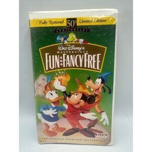 Walt Disney Masterpiece Fun And Fancy Free VHS 1997 Limited Ed Fully Restored